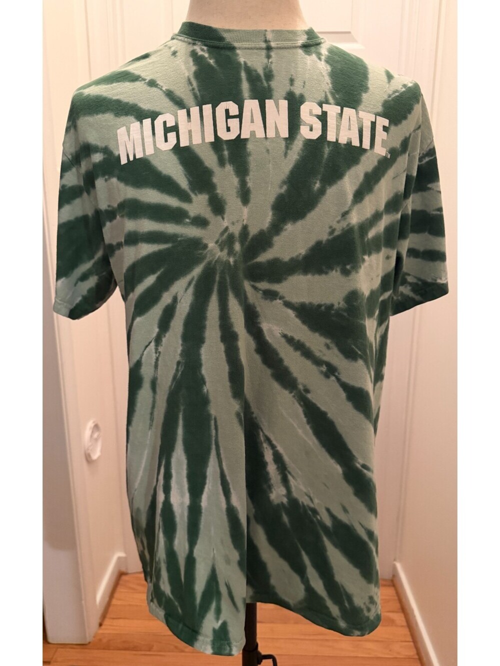 Port & Company Michigan State Spartans Tie Dye T Shirt Men's Large G Green PC147